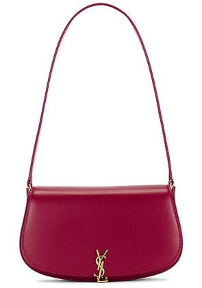 Saint Laurent Mini Shoulder Bag in Cherry Jam - Red. Size all.