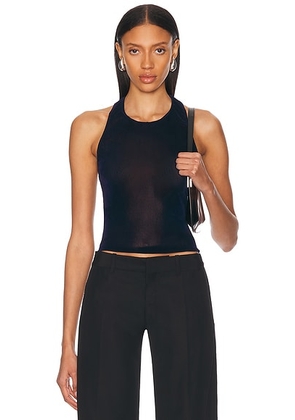 PRISCAVera Racerback Tank Top in Navy - Navy. Size L (also in M, S).