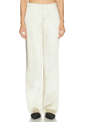 SRG Cosette Trouser in Satin Beige - Beige. Size S (also in M, XL, XXS).