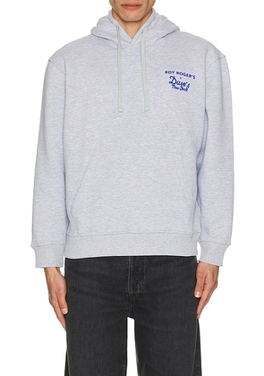 Roy Roger's x Dave's New York Hoodie in Grey Melange - Light Grey. Size S (also in ).
