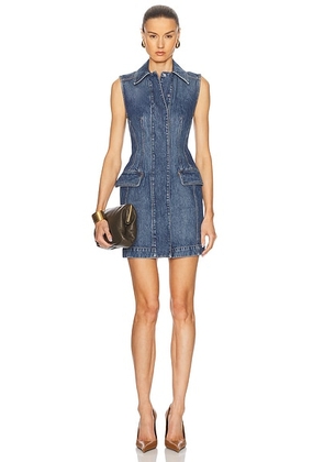 Sportmax Carabo Denim Dress in Navy - Blue. Size 0 (also in 2, 6).