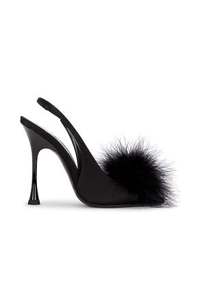 Saint Laurent Lydia Slingback Sandal in Nero - Black. Size 36.5 (also in ).