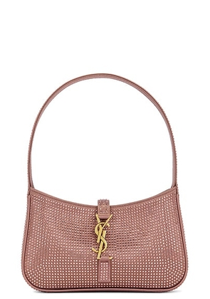 Saint Laurent Mini Le 5 a 7 Hobo Bag in Elderberry - Mauve. Size all.