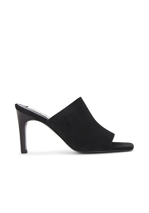 Toteme Velour Leather Bandeau Mule in Black - Black. Size 40 (also in 38).