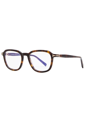 Tom Ford Square-frame Optical Glasses - Brown Havana - One Size