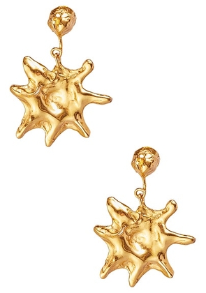 Simuero Astro Earrings in Yellow Gold - Metallic Gold. Size all.