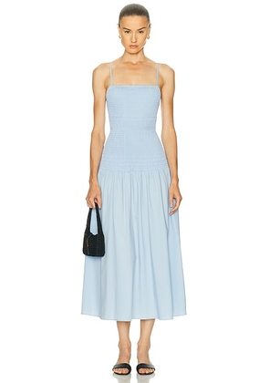 Solid & Striped The Vida Dress in Open Water - Baby Blue. Size L (also in M, S, XS).