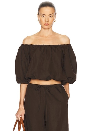 SPRWMN Isabel Top in Americano - Brown. Size S (also in ).