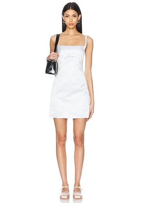 Sandy Liang Melrose Dress in Ice Blue - Blue. Size 0 (also in 2, 6, 8).