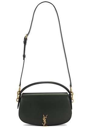 Saint Laurent Voltaire Shoulder Bag in New Vert Fonce - Dark Green. Size all.