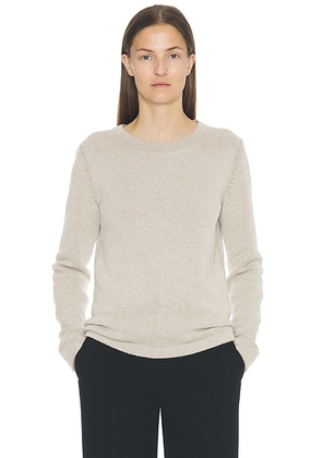 The Row Lyse Top in Ecru & Beige - Beige. Size L (also in S, XS).