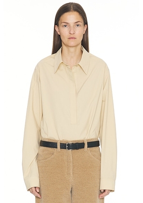 The Row Margan Shirt in Sand - Tan. Size 6 (also in ).