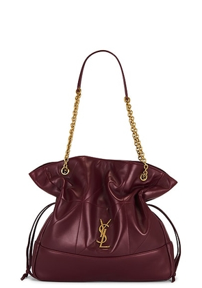 Saint Laurent Large Jamie 4.3 Pochon Bag in New Dark Bordeaux - Wine. Size all.