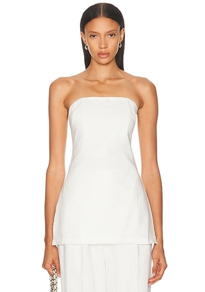 SANS FAFF San Peitro Top in White - White. Size M (also in S, XS).