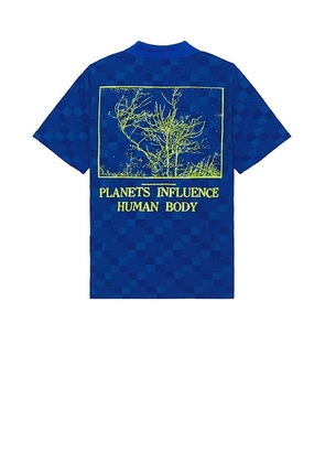 Pleasures Planets Polo in Blue - Blue. Size L (also in M).