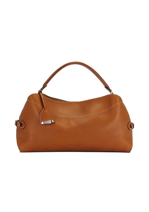 Ralph Lauren Collection The Ralph Calfskin Shoulder Bag in RL Gold - Cognac. Size all.