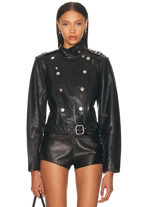 Polo Ralph Lauren Leather Jacket in Black - Black. Size M (also in ).