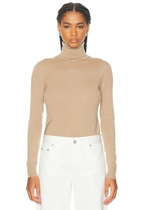 Ralph Lauren Collection Cashmere Turtleneck Sweater in Tan - Tan. Size L (also in M, XS).