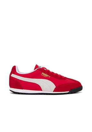 Puma Select Arizona Nylon Sneaker in For All Time Red  & White  & Gold - Red. Size 10 (also in 11, 6, 7, 7.5, 8, 9.5).