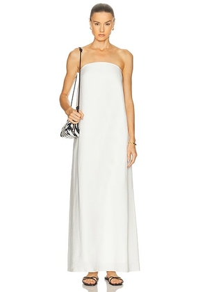 SABLYN Arden Strapless Maxi Dress in White - White. Size L (also in ).