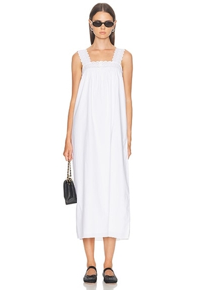 Posse Ezra Dress in Vintage White - White. Size L (also in M, S, XS).