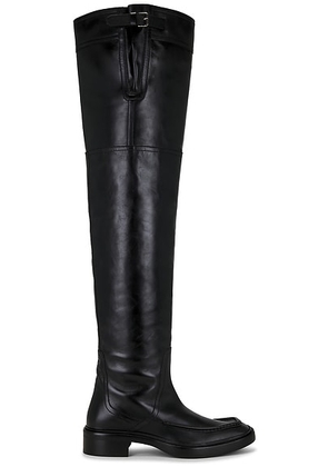 Saint Laurent Joe 25 Over The Knee Boot in Black - Black. Size 41 (also in 42, 43, 44).