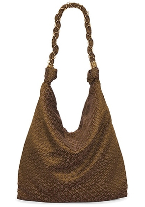 Saint Laurent Sac Chaine Bag in Military & Red - Brown. Size all.