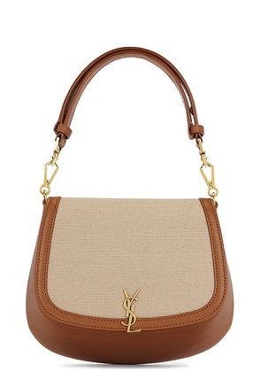 Saint Laurent Top Handle Bag in Desert Dust & Brick - Taupe. Size all.