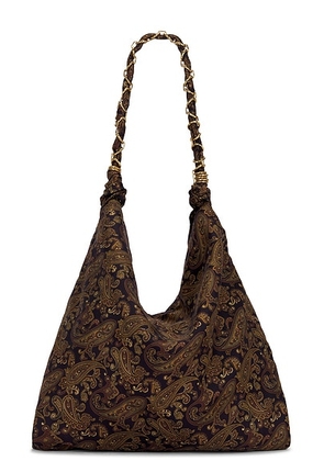 Saint Laurent Large Sac Flat Bag in Night & Fantasy - Navy. Size all.