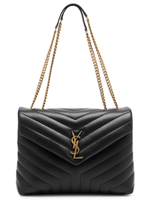 Saint Laurent Loulou Quilted Leather Shoulder bag - Black - One Size