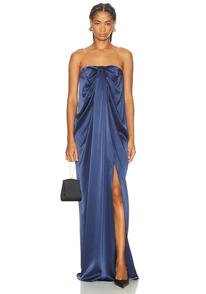 SEV Kris Strapless Dress in Blue - Blue. Size 34 (also in 36, 40).