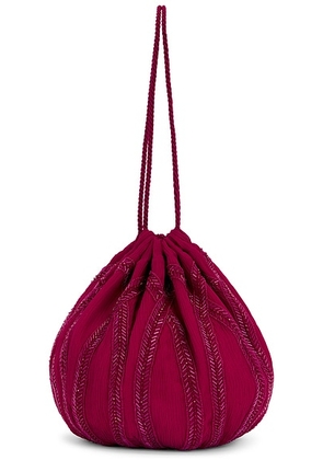 Saint Laurent Supple Pochon Bag in Red Berries - Red. Size all.