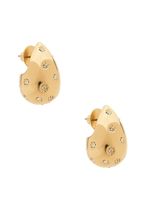 Roxanne Assoulin Twinkle Tear Drop Earrings in Shiny Gold - Metallic Gold. Size all.