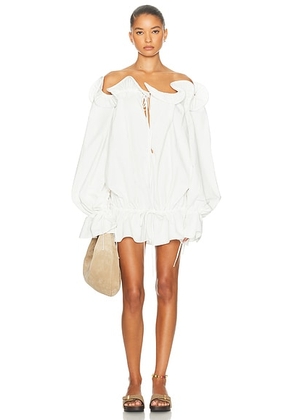 TG Botanical Beatrice Blouse in White - White. Size L (also in M).