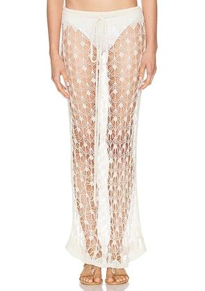 TG Botanical Marsala Skirt in Natural - Cream. Size L (also in M).