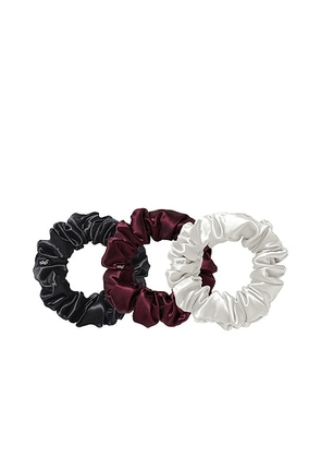 Slip Pure Silk Large Scrunchie Cracker Set Of 3 in Sugar Plum - Burgundy. Size all.