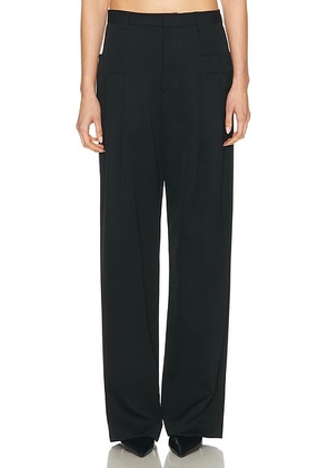 R13 Pleated Pocket Trouser in Black - Black. Size 24 (also in 26, 27, 30).