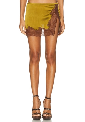 SIEDRES Niera Skirt in Khaki - Green. Size 40 (also in ).