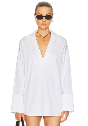 TOVE Luisa Top in White - White. Size 38 (also in 42).