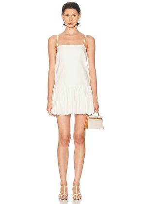 SEROYA Krista Mini Dress in Eggshell - Ivory. Size M (also in XL, XS).