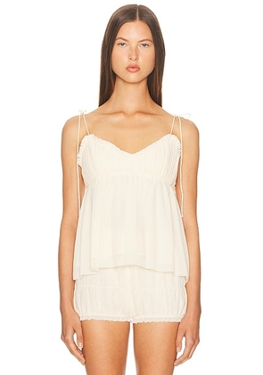 SEROYA Maven Top in Eggshell - Ivory. Size L (also in M, S, XL, XS).