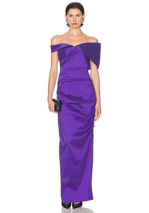 Rachel Gilbert Dahli Gown in Purple - Purple. Size 1 (also in 3).