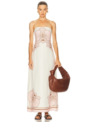 Shani Shemer Angela Maxi Dress in Pink Print - Blush. Size XS (also in ).