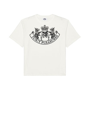 Pleasures Skull Crest Heavyweight Shirt in White - White. Size L (also in M).