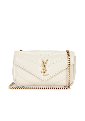 Saint Laurent Toy Loulou Bag in Crema Soft - Cream. Size all.