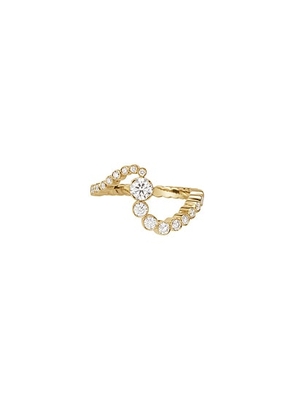 Sophie Bille Brahe Ocean Ensemble Diamant Ring in 18k Recycled Yellow Gold & Diamonds - Metallic Gold. Size 52 (also in ).