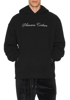 Pleasures Bliss Hoodie in Black - Black. Size L (also in M).