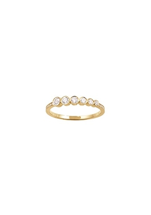 Sophie Bille Brahe Pleine Lune Diamant Ring in 18k Recycled Yellow Gold & Diamonds - Metallic Gold. Size 52 (also in 54).