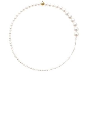 Sophie Bille Brahe Peggy Necklace in 14k Recycled Yellow Gold & Freshwater Pearls - Ivory. Size all.