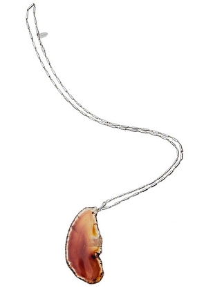 Santangelo Gran Figo Necklace in Agate - Burnt Orange. Size all.